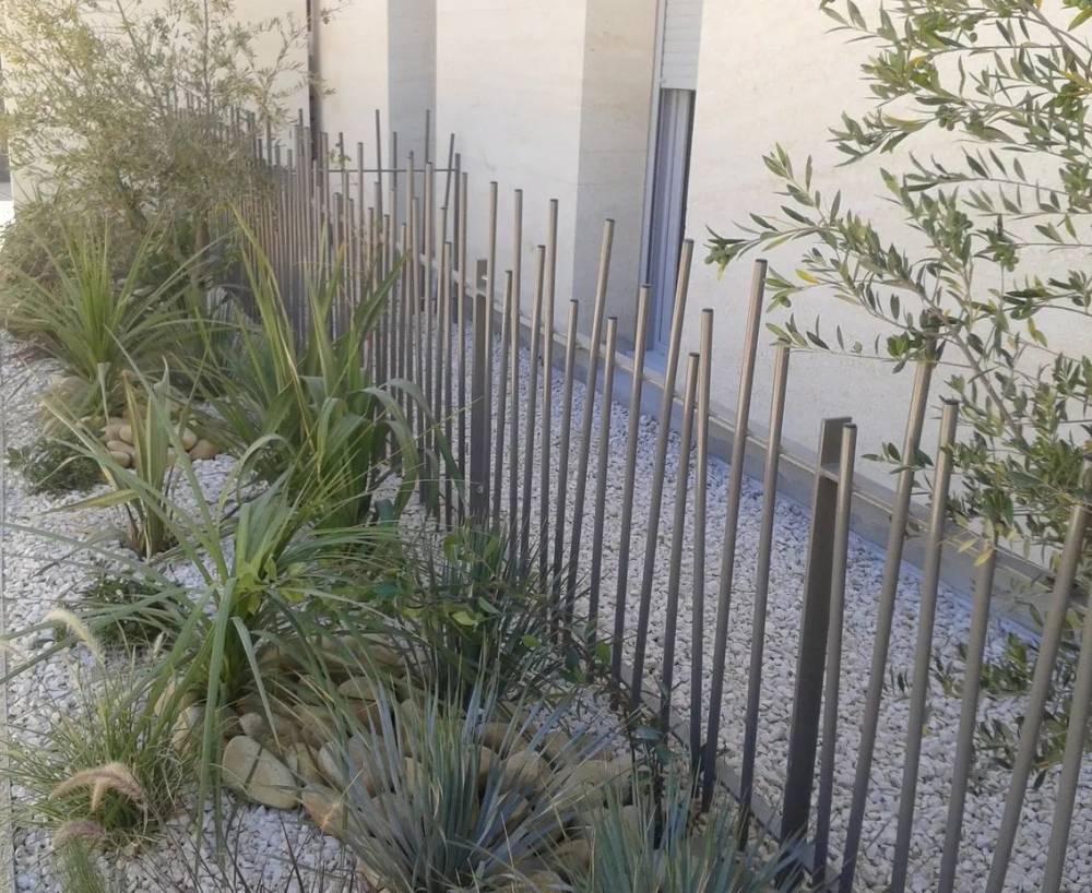 Réalisation cloture jardin