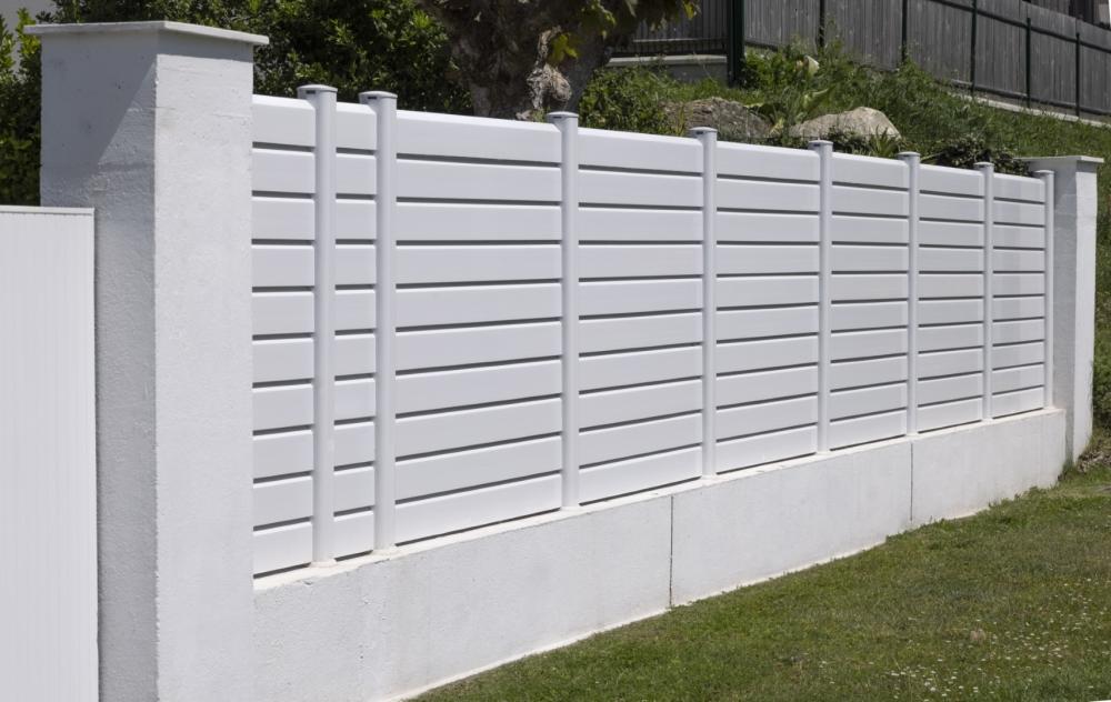 Brise vue barrière blanc